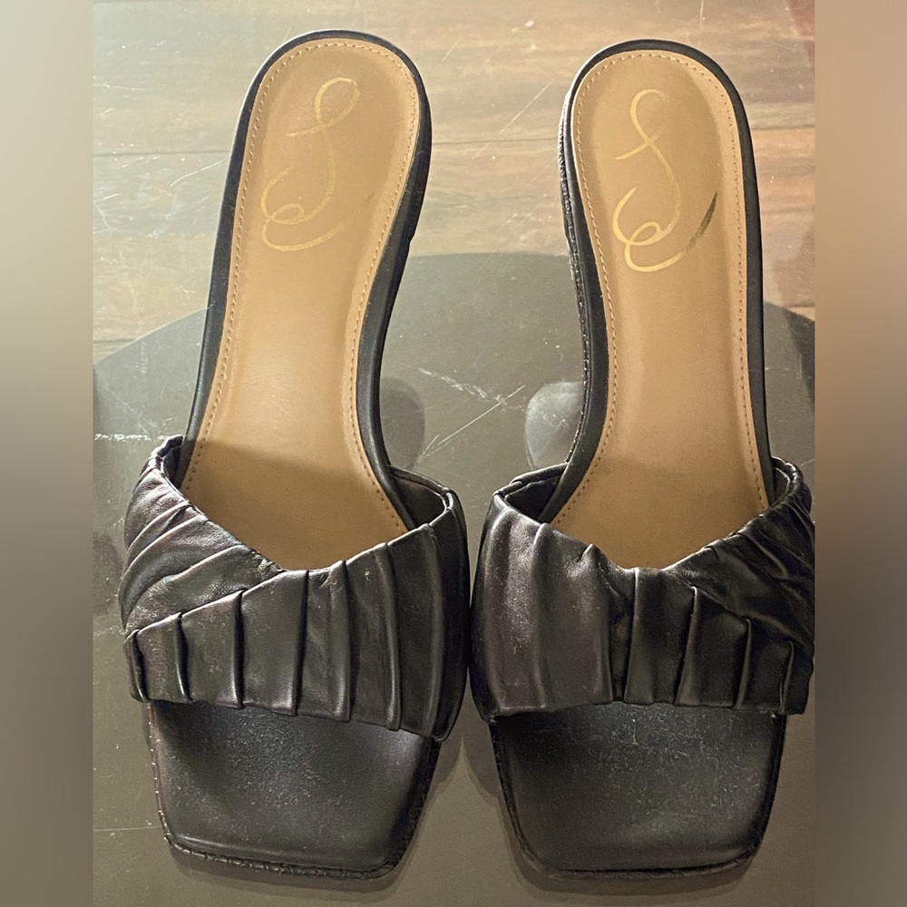 Sam Edelman Black Woman's Heeled Sandal 6.5
